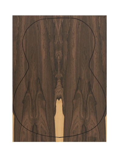 Back Ziricote Outer Face 0,6 mm. + Ziricote Inner Face (4 pieces) (550x400x2,2/2,4 mm.) 2