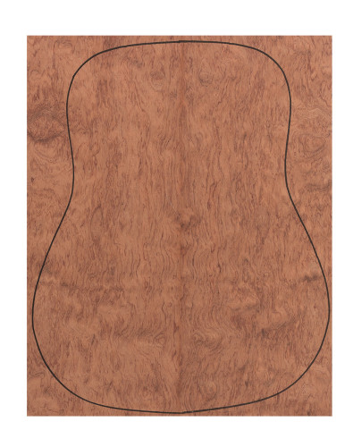 Back Bubinga Outer Face 0,5 mm. + Sapele Inner Face (550x400x2,2/2,4 mm.)