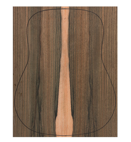 Back Green Ebony Outer Face 0,6 mm. + Sapele Inner Face (550x400x2,2/2,4 mm.)