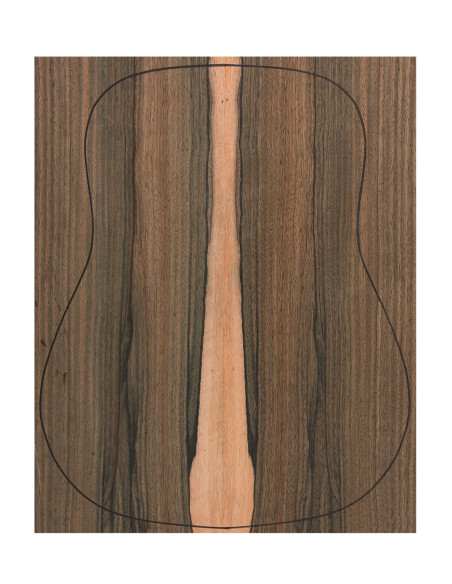 Back Green Ebony Outer Face 0,6 mm. + Sapele Inner Face (550x400x2,2/2,4 mm.)