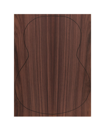 Back Indian Rswd. Outer Face 0,7 mm. + Sapele Inner Face (550x400x2,2/2,4 mm.)