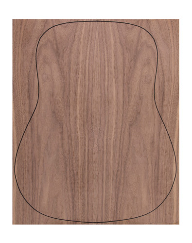 Fond Contreplaqué Noyer 0,6 mm +  Noyer Guitare Acoustique
(550x440x2,2/2,4 mm.)