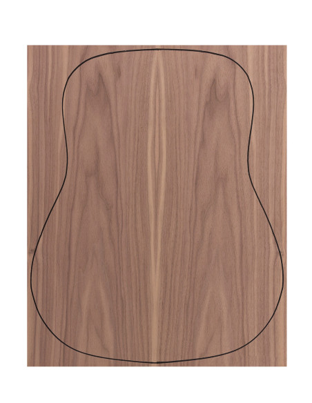 Back Walnut Outer Face 0,5 mm. + Sapele Inner Face (550x400x2,2/2,4 mm.)