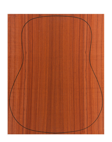 Back Padouk Outer Face 0,6 mm. + Sapele Inner Face (550x400x2,2/2,4 mm.)