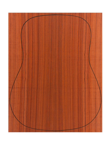 Back Padouk Outer Face 0,6 mm. + Sapele Inner Face (550x400x2,2/2,4 mm.)