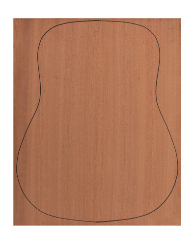 Back Sapele + Sapele plywood acoustic guitar