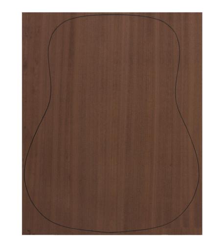 Back Dyed Sapele Outer Face 0,7 mm. + Dyed Sapele Inner Face (550x400x2,2/2,4 mm.)