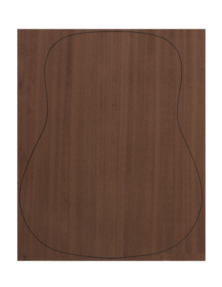 Fond Contreplaqué Sapelli Teinté 0,7 mm + Sapelli Teinté Guitare Acoustique
(550x440x2,2/2,4 mm.)