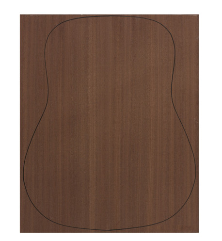 Back Dyed Sapele Outer Face 0,7 mm. + Sapele Inner Face (550x400x2,2/2,4 mm.)