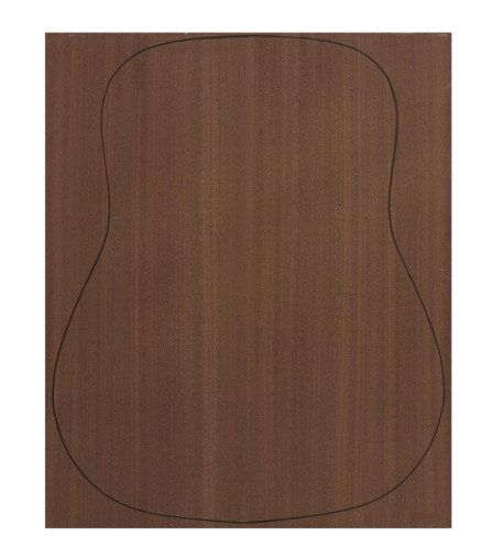 Fond Contreplaqué Sapelli Teinté 0,7 mm + Sapelli Guitare Acoustique (550x440x2,2/2,4 mm.)