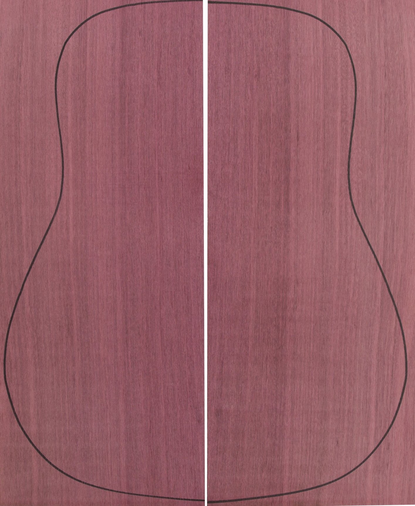 Purple Heart Backs (550x215x4,5 mm)x2