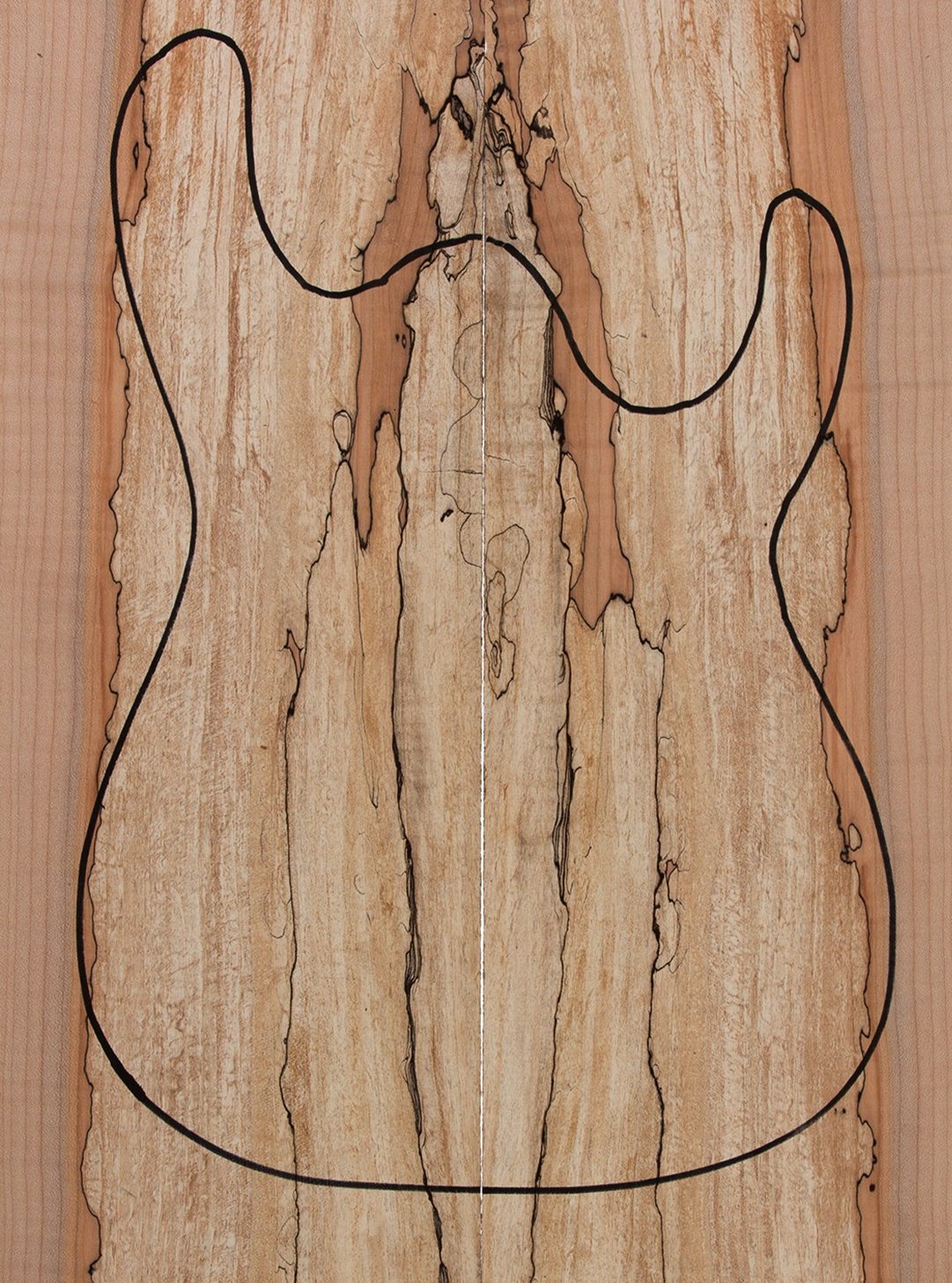 Tapa Eléctrica Arce Spalted 550x200x24 mm