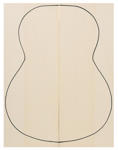 Flame maple guitar back