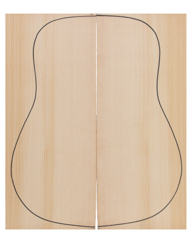 Abeto Sitka tapa guitarra