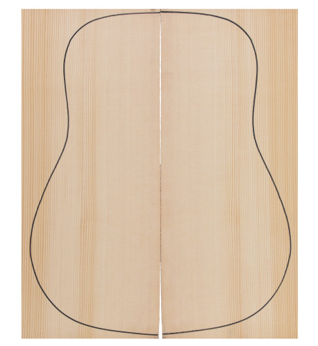 Abeto Sitka tapa guitarra