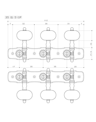 Clavijero Gotoh 35G510P-P 2