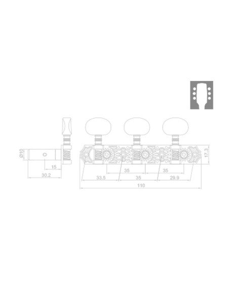 Clavijero RM-1552G-17XM