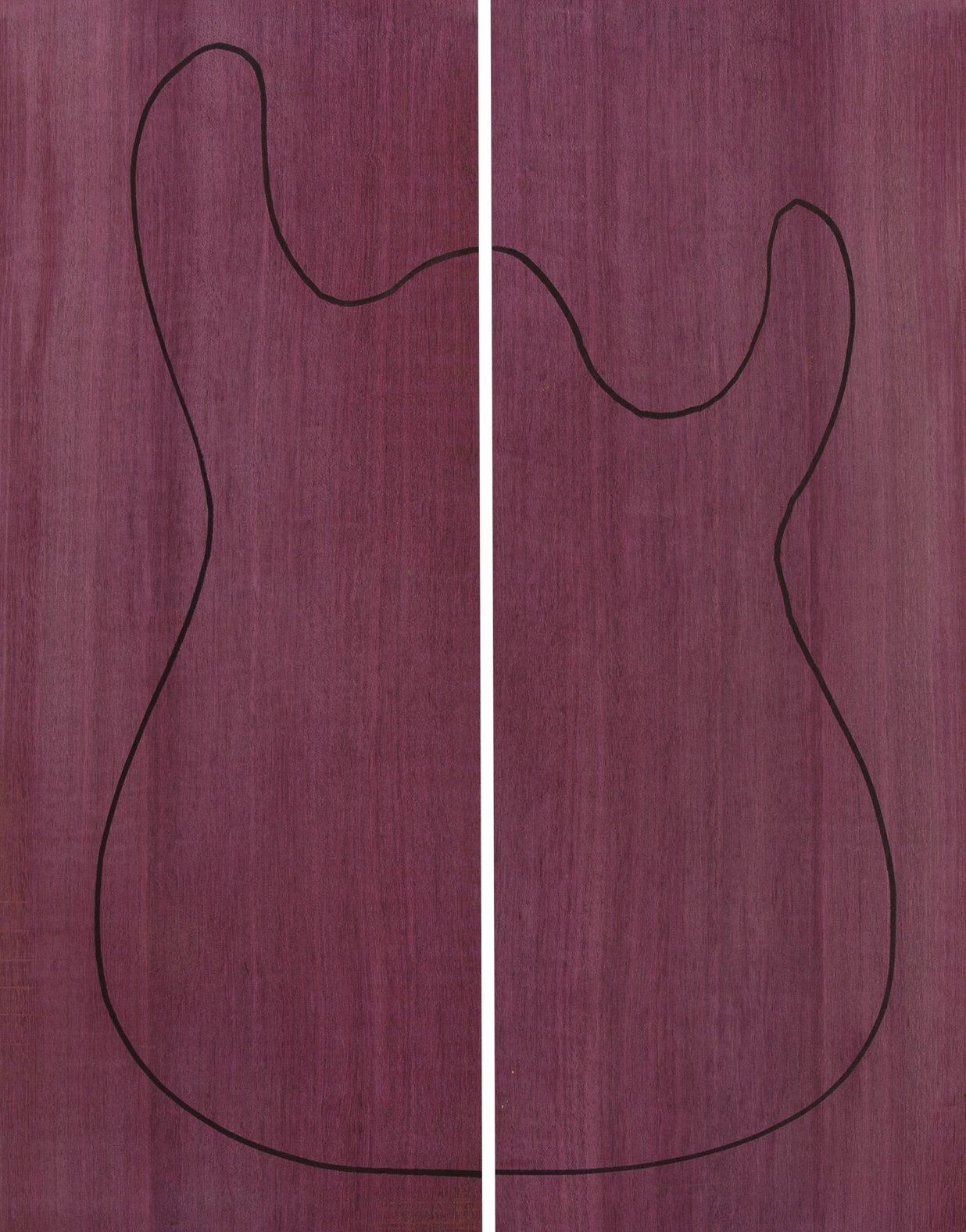Tapa Body Purple Heart (550x200x22mm)x2