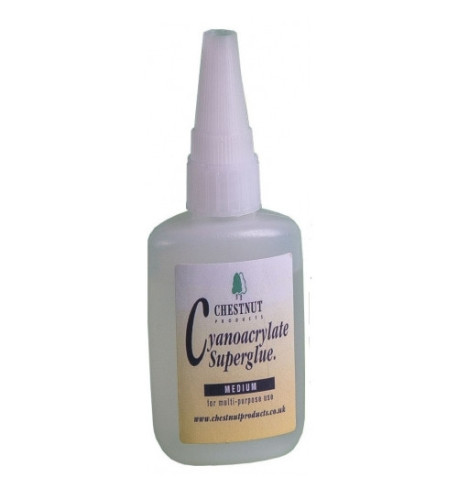 Chestnut Cyanoacrylate Adhesive Medium, 50gr