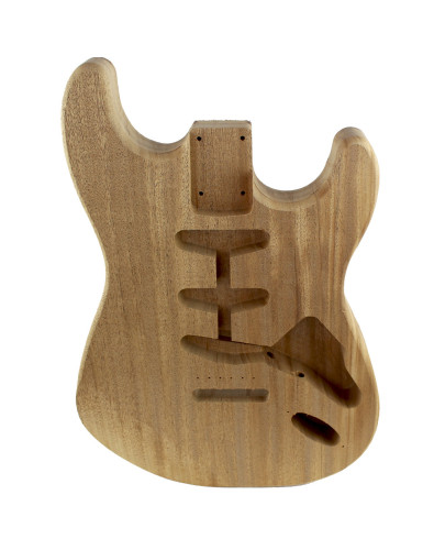 Finished African Mahogany Style Stratocaster Body (1piece)