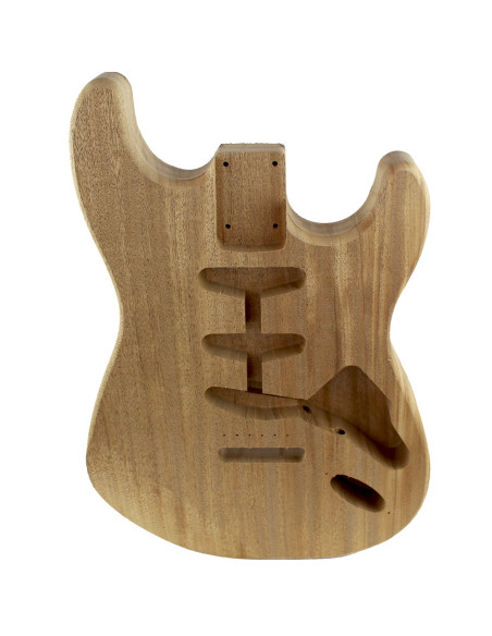 Finished African Mahogany Style Stratocaster Body (1piece)