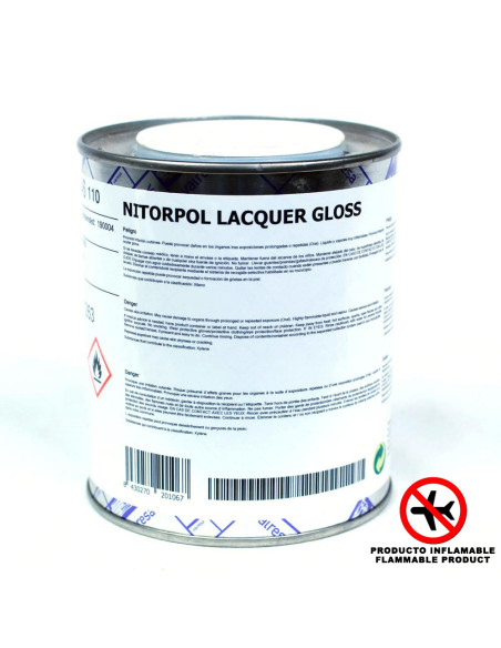 Gloss Lacquer NITORPOL (500ml) + 004 PU Hardener (0,25l)