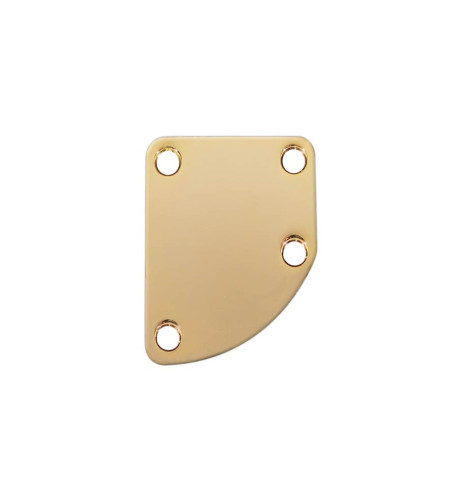 Gold neck curved plate