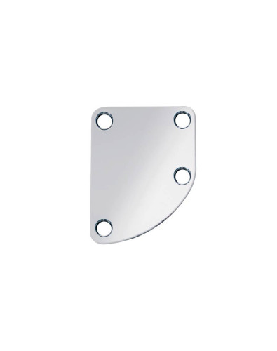 Chrome neck curved plate