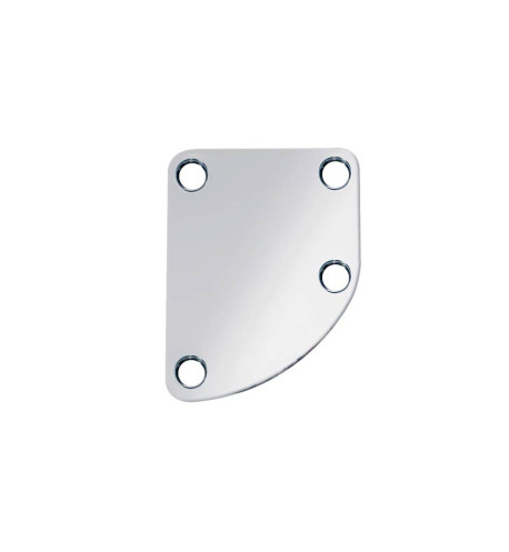 Chrome neck curved plate