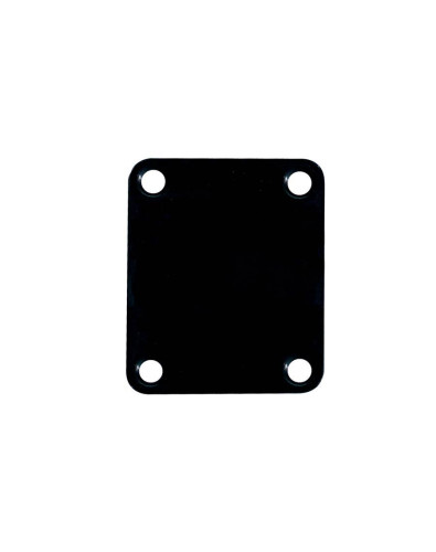 Placa para unión de mástil rectangular negra