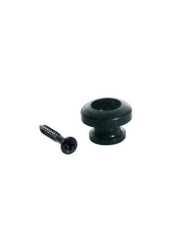 Spherical black strap buttons