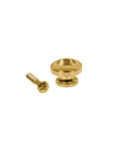 Spherical gold strap buttons