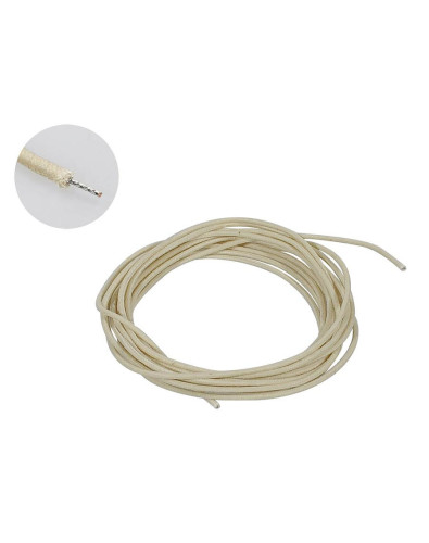 Cable con trenzado de algodón blanco encerado de 10 pies