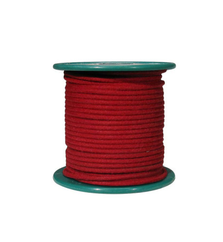 Cable 15 m recubierto en tela roja