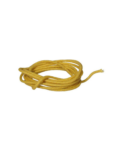 1 m yellow cloth covered wire
