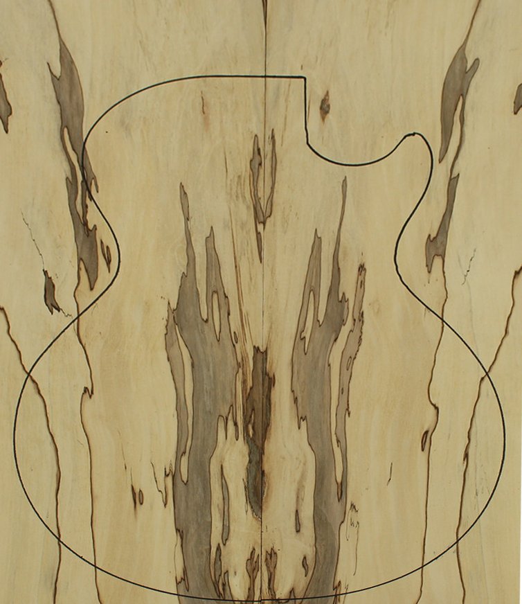 Drop Top Arce Spalted Eléctrica 2