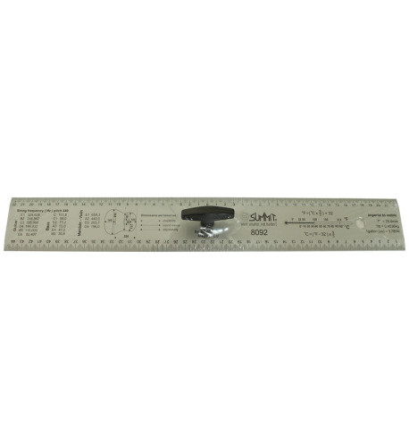 Luthier Straightedge ruler handle 45 cm.