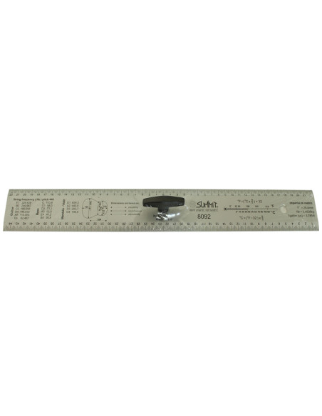 Luthier Straightedge ruler handle 45 cm.