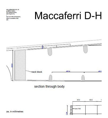 Maccaferri D-Hole Single Cut way GuitarGuitar Plan