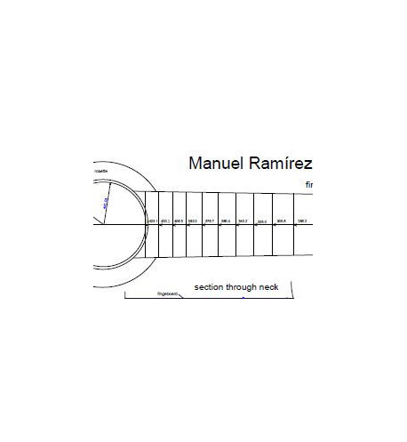 Plano Guitarra Clásica Manuel ramirez