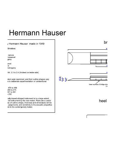 Plano Guitarra Clásica Hermann Hauser