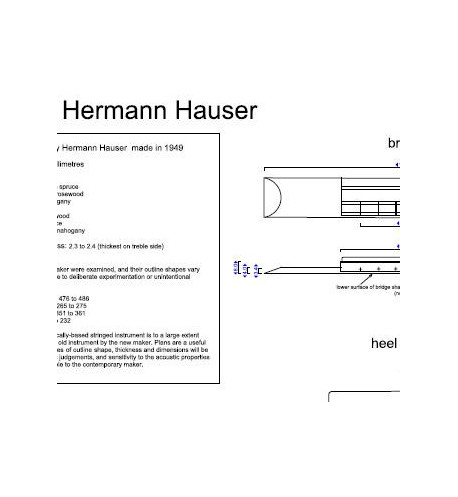 Hermann Hauser Classic Guitar Plan