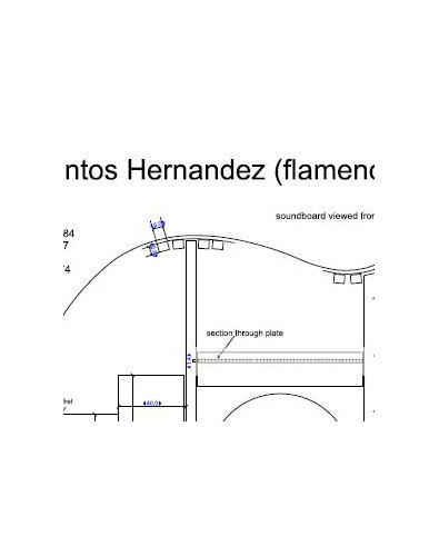 Plano Guitarra Flamenca Santos Hernandez