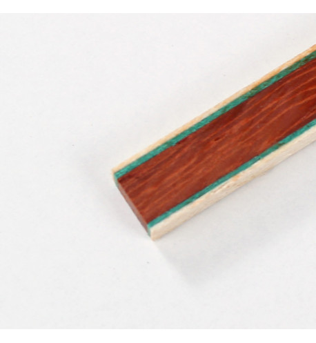 White Green - Padauk - Green White Joint Side