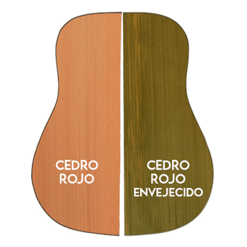 red cedar look vs aged red cedar look