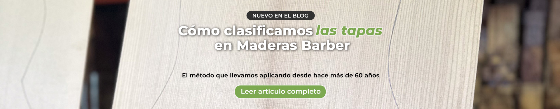 Artículo Cómo clasificamos las tapas