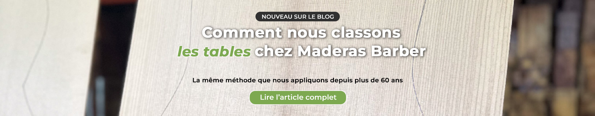 Article Comment nous classons les tables pour guitare