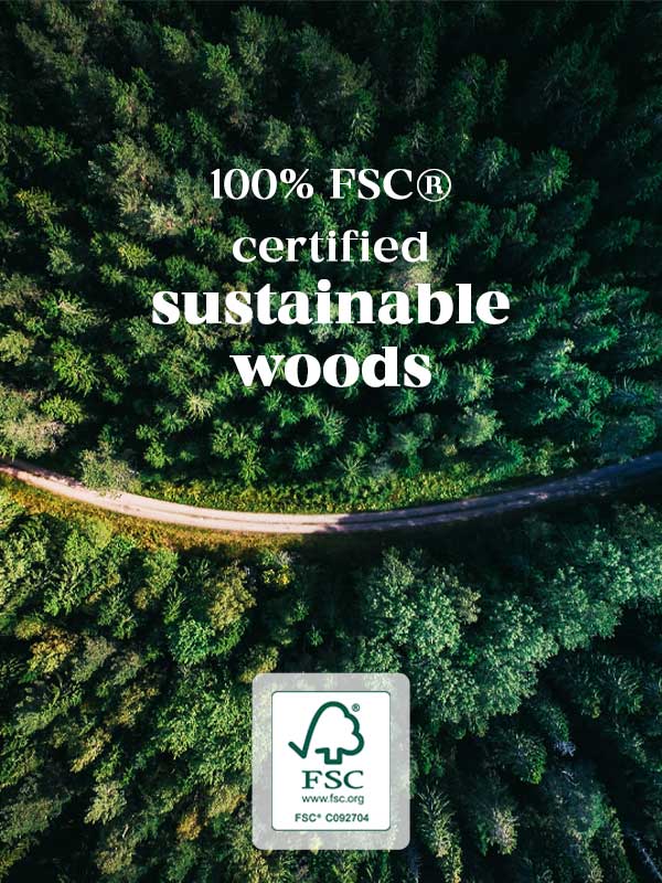 fsc 100% certified woods