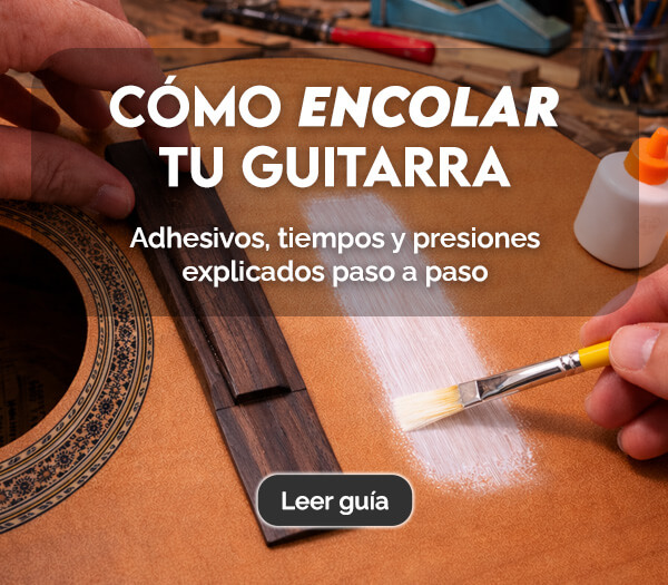 Guía encolado guitarra