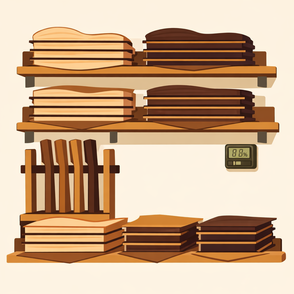 Organised tonewood storage
